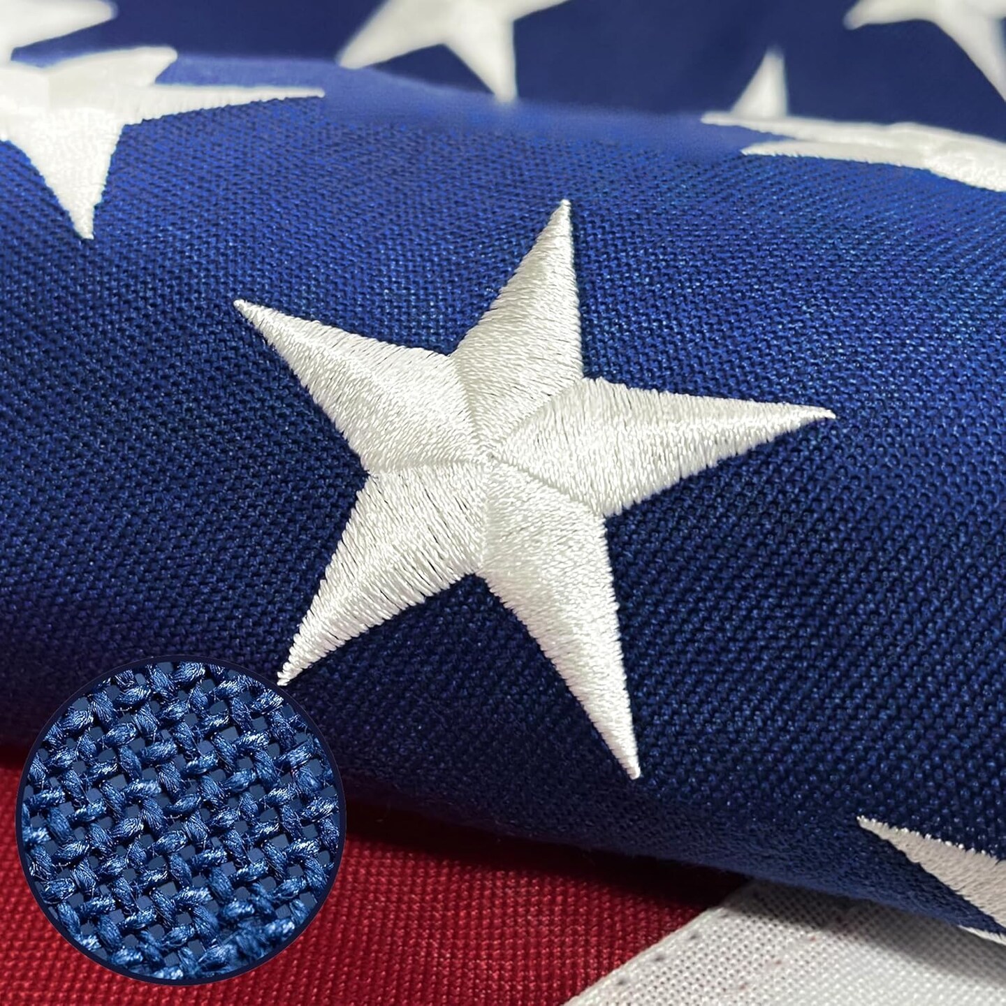Premium American Flag 3x5 Ft TearProof Series for Outside, Heavy Duty Outdoor&#xFF0C;Longest Lasting, Super Tough Fade Resistant Spun Polyester, High Wind US Outdoor Flags Embroidered Stars, Sewn Stripes, Brass Grommets