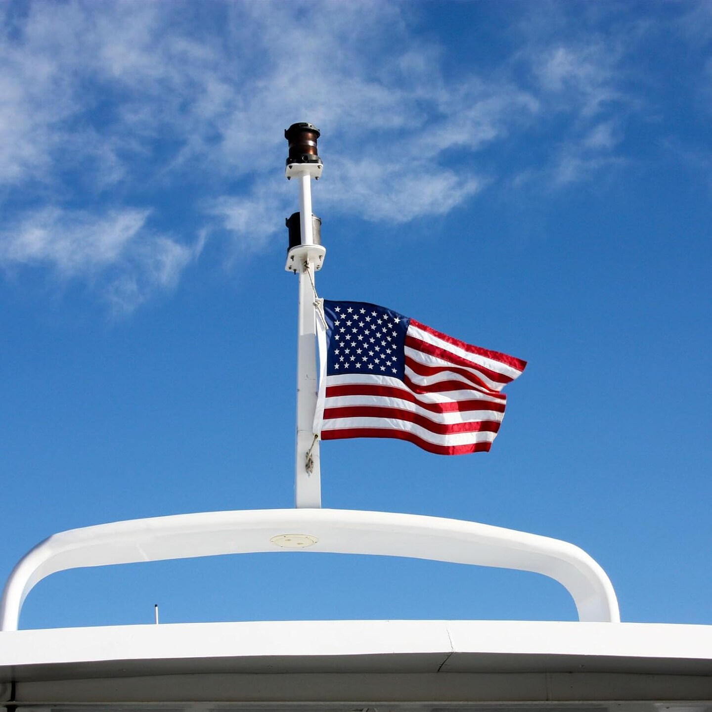 Small American Flag Boat Flag USA 12x18 US Flags for Outside Heavy Duty Outdoor Embroidered Stars 2 Brass Grommets for Marine UTV