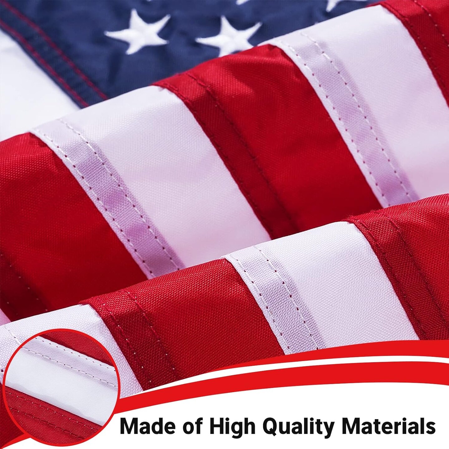 16x24 Inches American Flag for Boat Embroidered Small Boat Flags for Outside, Patriotic Heavy Duty 16x24&#x22; Nautical US American Flag for 4th of July with 2 Brass Grommets