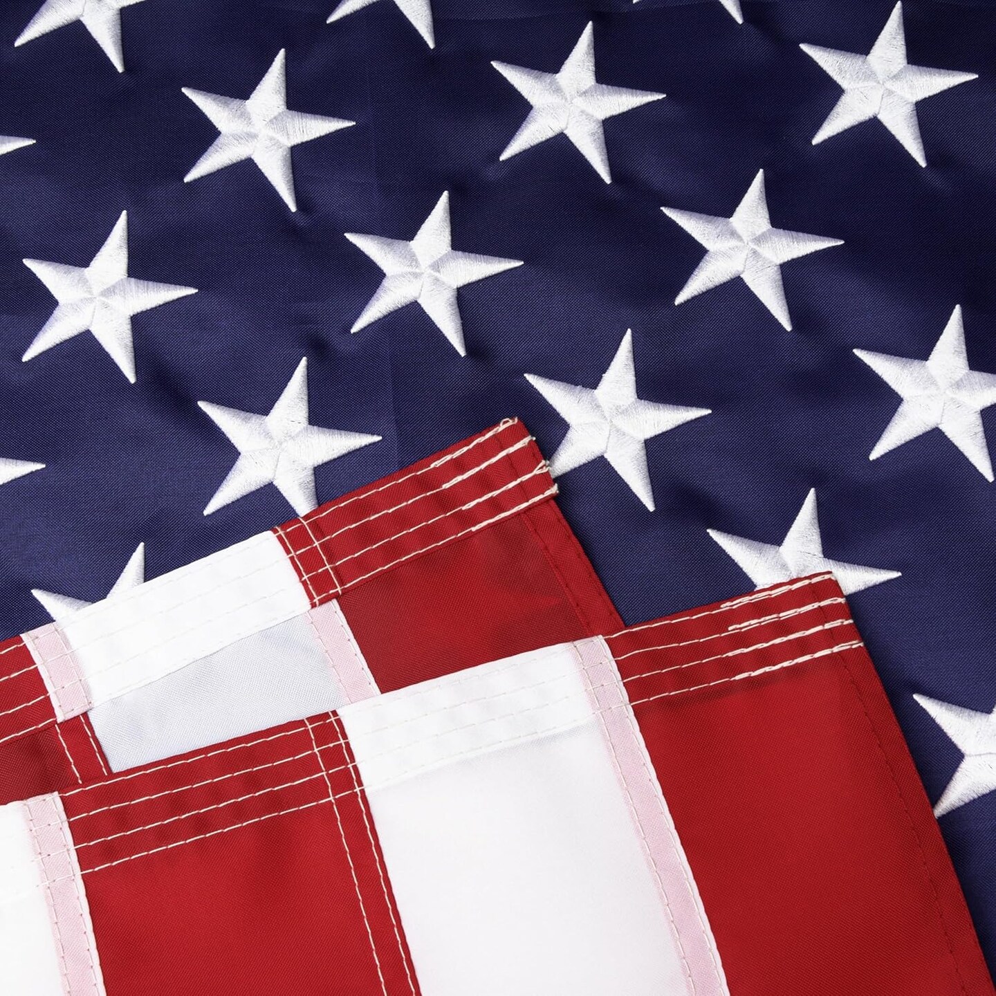 American Flags for Outside 5X8 | American Flag 5x8 -Heavy Duty Nylon Flags 5x8 Outdoor with Embroidered Stars and Sewn Stripes 5x8 US Flag for High Wind- All Weather Flags