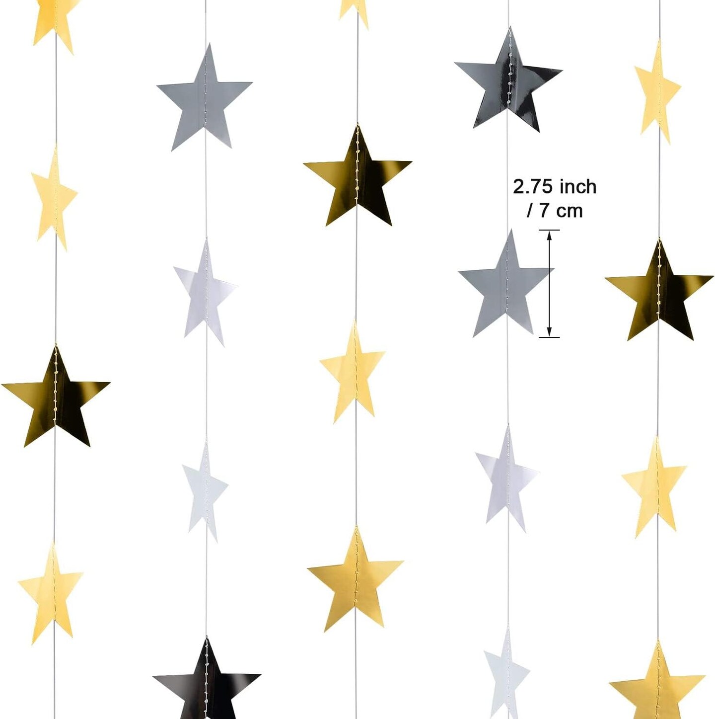 130 Feet Glitter Star Garland Banner party Decoration