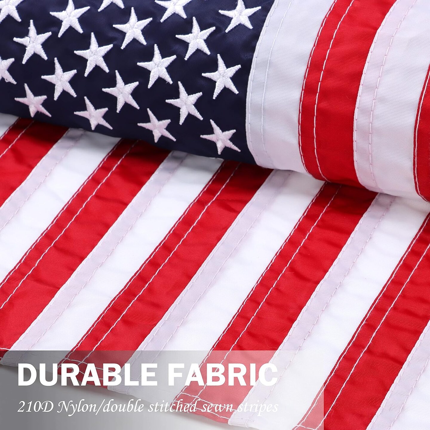 2 Pack American Flag Garden Flags Embroidered - 12&#x27;&#x27;x18&#x27;&#x27;, Deluxe Embroidered Stars and Sewn Stripes USA Garden Flags,Patriotic Decorative Yard Flags for Garden and Home, 210D Nylon
