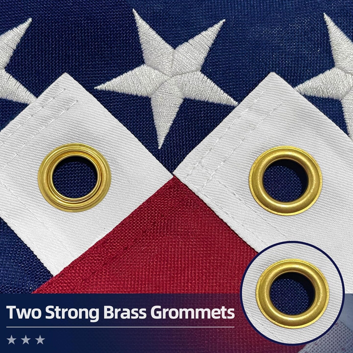 Premium American Flag 3x5 Ft TearProof Series for Outside, Heavy Duty Outdoor&#xFF0C;Longest Lasting, Super Tough Fade Resistant Spun Polyester, High Wind US Outdoor Flags Embroidered Stars, Sewn Stripes, Brass Grommets