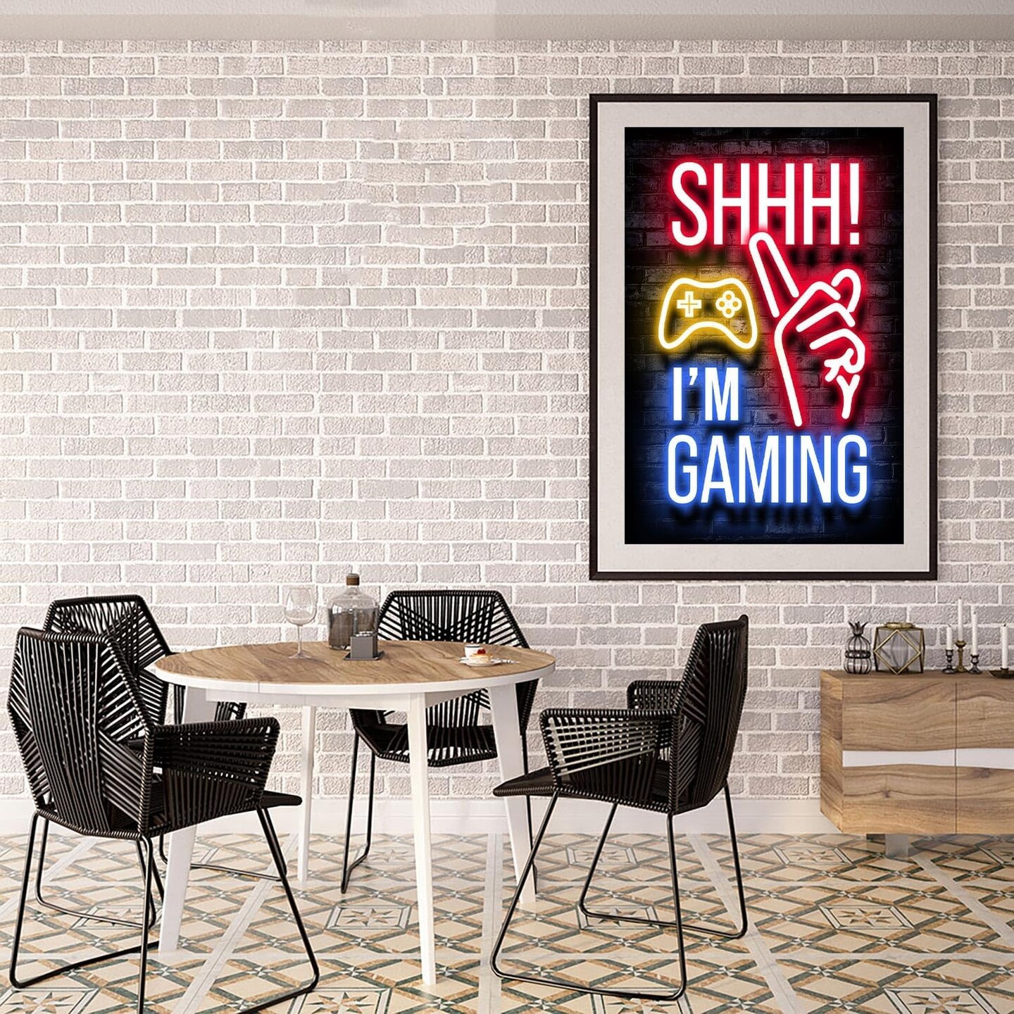 Diamond Art Painting Kits for Adults, Shhh Full Drill Diamond Dots Paintings for Beginners, Round 5D Paint