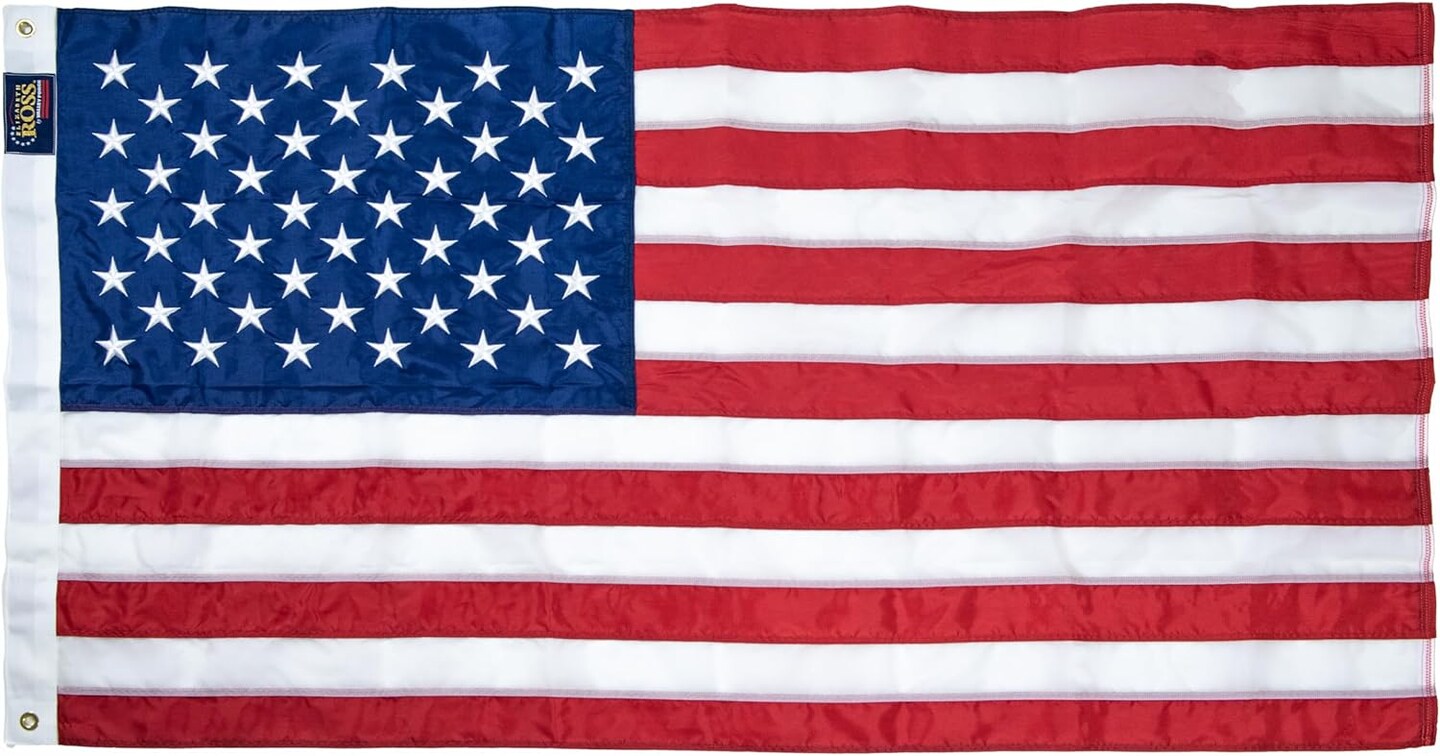 4&#x2019; x 6&#x2019; Elizabeth Ross American Flag with Embroidered Stars