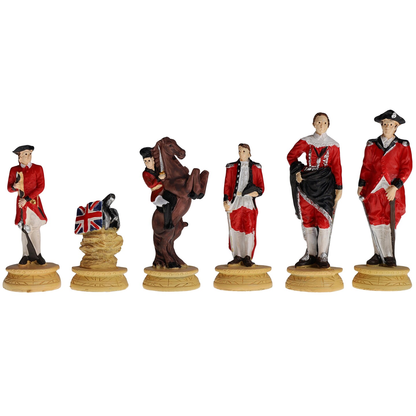 WE Games American Revolutionary War Chess Pieces, 3.5 inch king