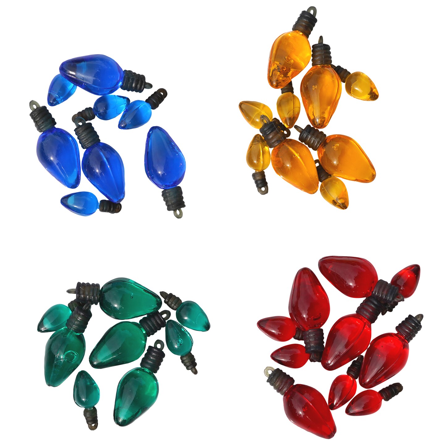 Buttons Galore Old Fashion Christmas Lights Button Super Value Pack for DIY Craft and Sewing Projects -50 Pieces