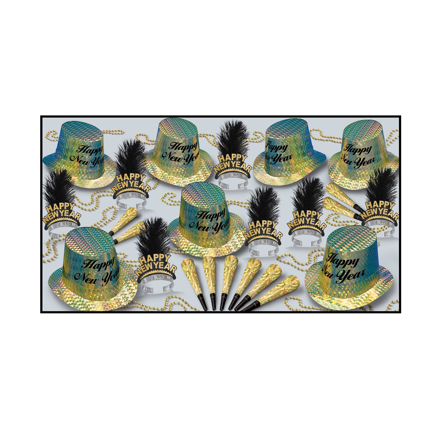 Beistle Topaz Assorted for 50 - 1 Pack