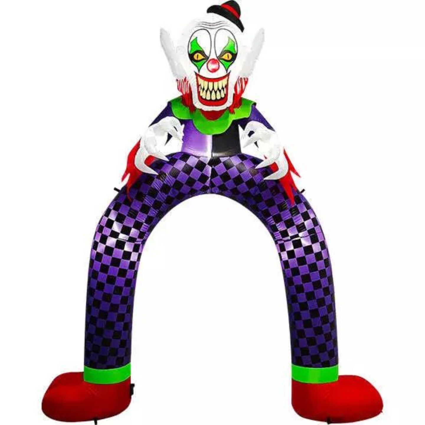 Kitcheniva 9FT Halloween LED Inflatable Clown Archway
