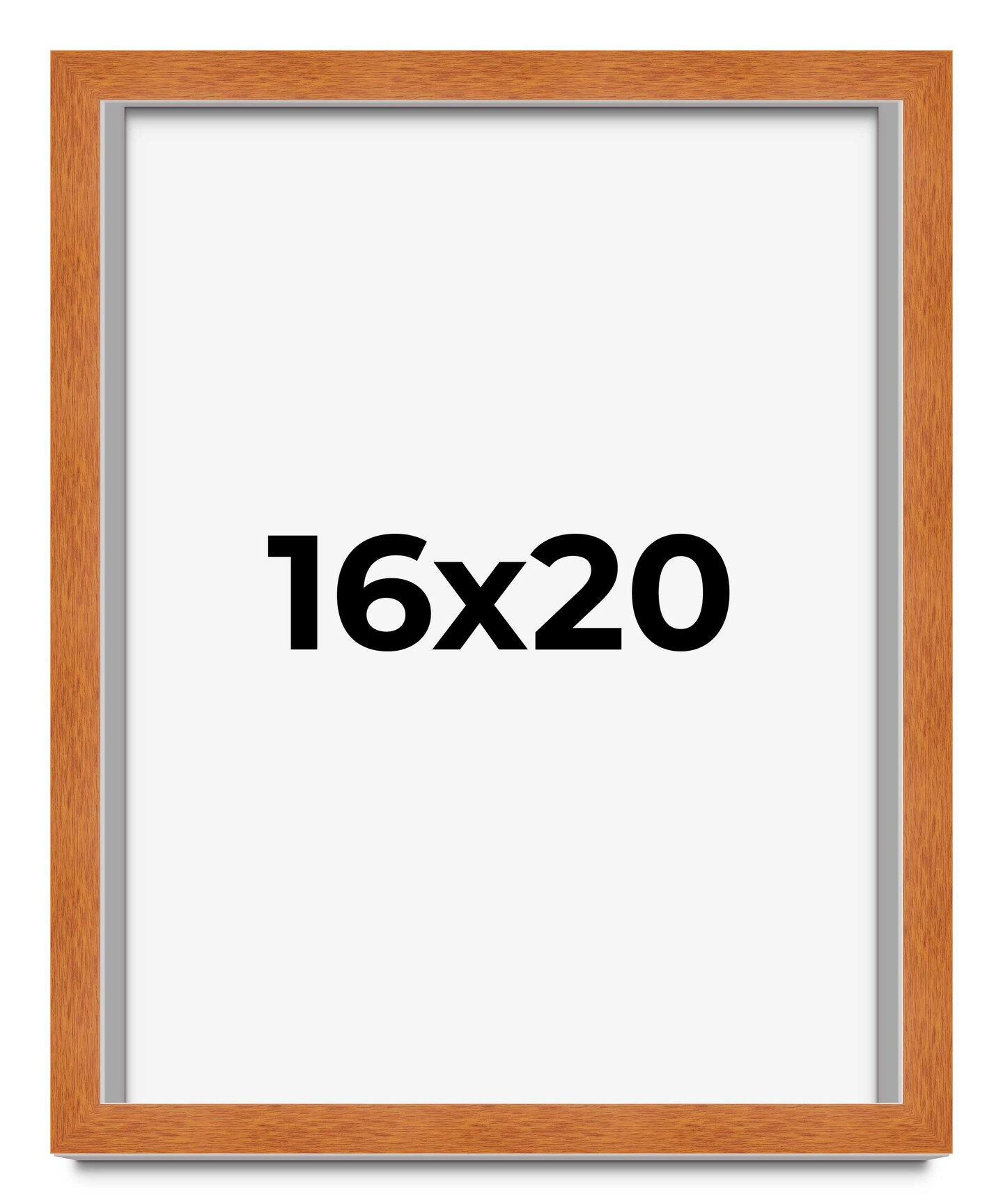 Classic Brown Picture Frame - UV Acrylic, Foam Board Backing, Hanging Hardware