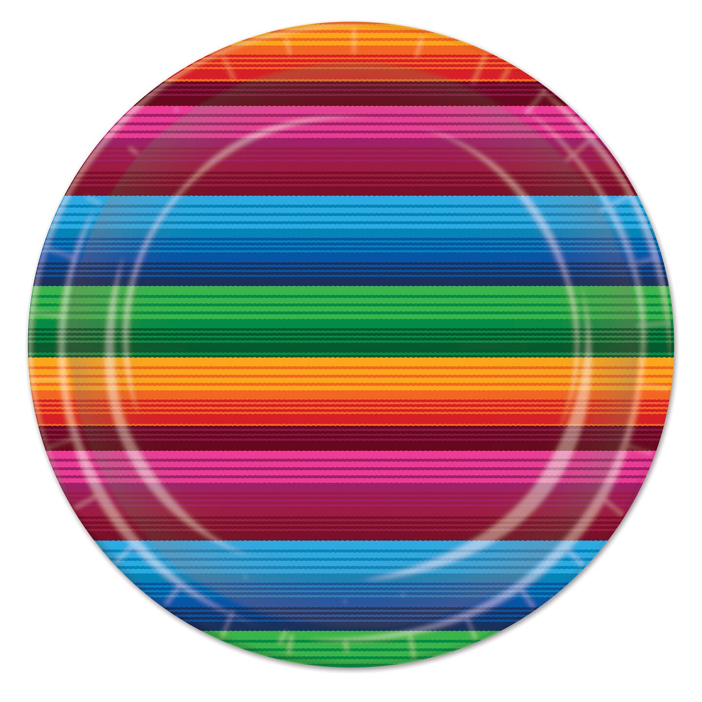 Beistle 9in. Fiesta Plates - 12 Pack