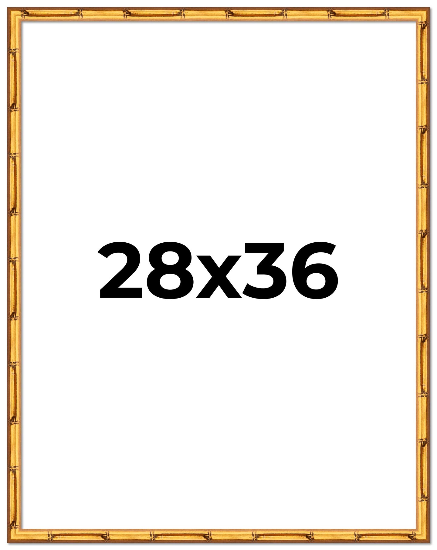 28x36 Bamboo Picture Frame with UV-Resistant Acrylic &#x26; Acid Free Backing, Available in  4 Finishes - Brown, Black, Gold, and Natural