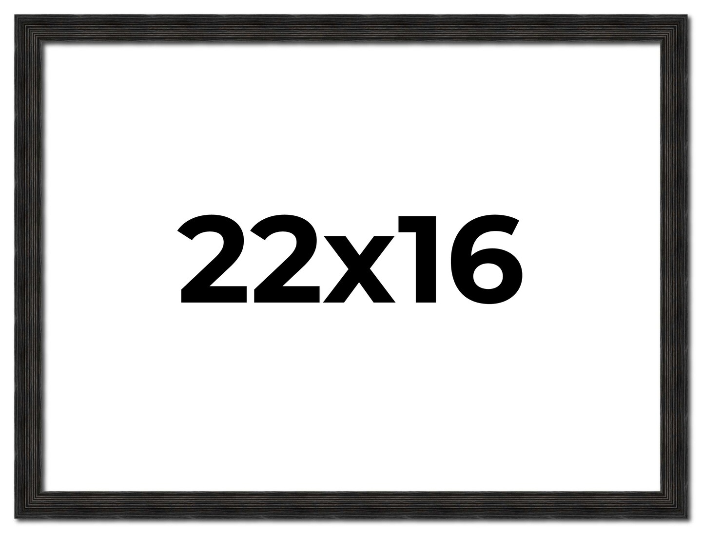 22x16 Thin Barnwood Picture Frame with UV-Resistant Acrylic &#x26; Acid Free Backing, Available in 2 Paint Finishes - Grey and Black