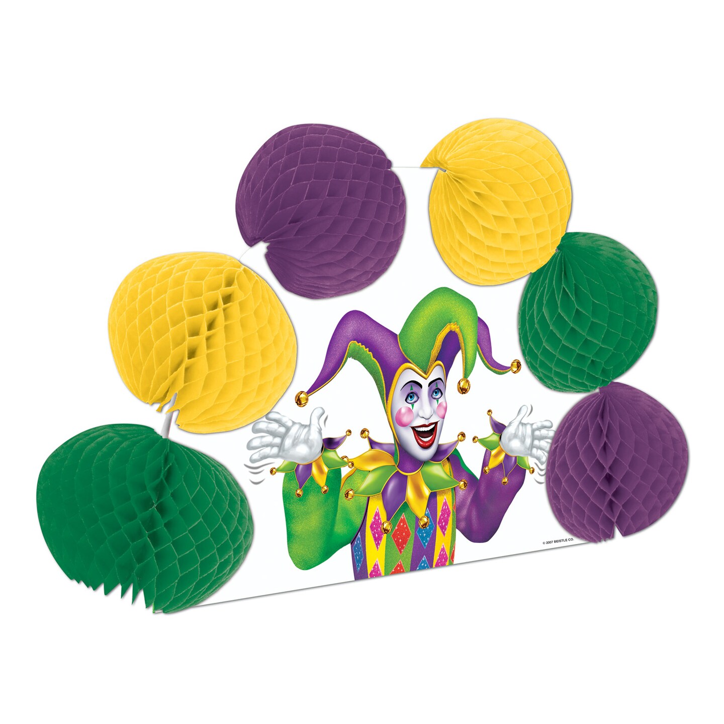 Beistle 10in. Mardi Gras Pop-Over Centerpiece - 12 Pack
