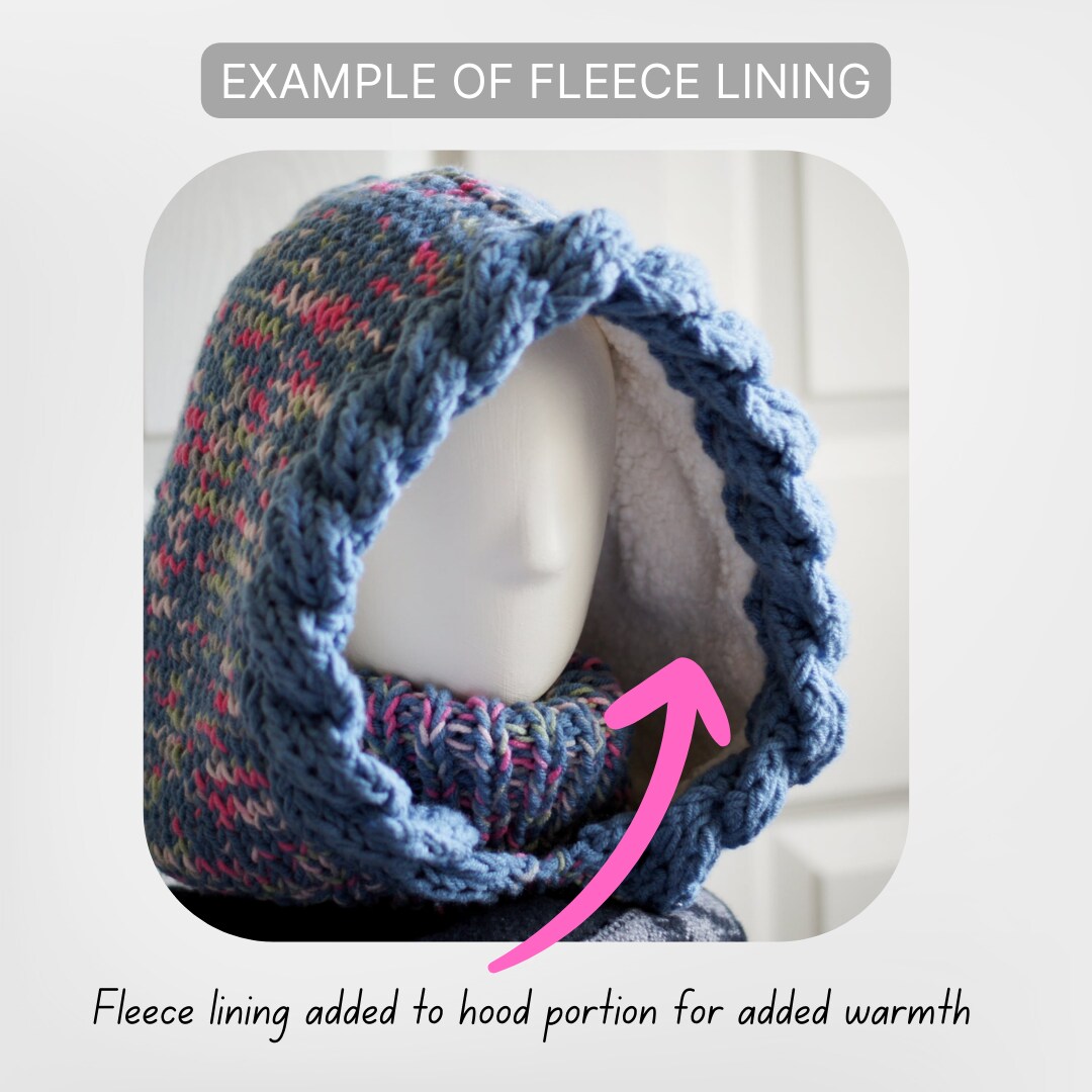 Dual Gray Winter Hood with Multi-Way Neck Warmer - Double Cable Knit Balaclava Hooded Cowl - image8