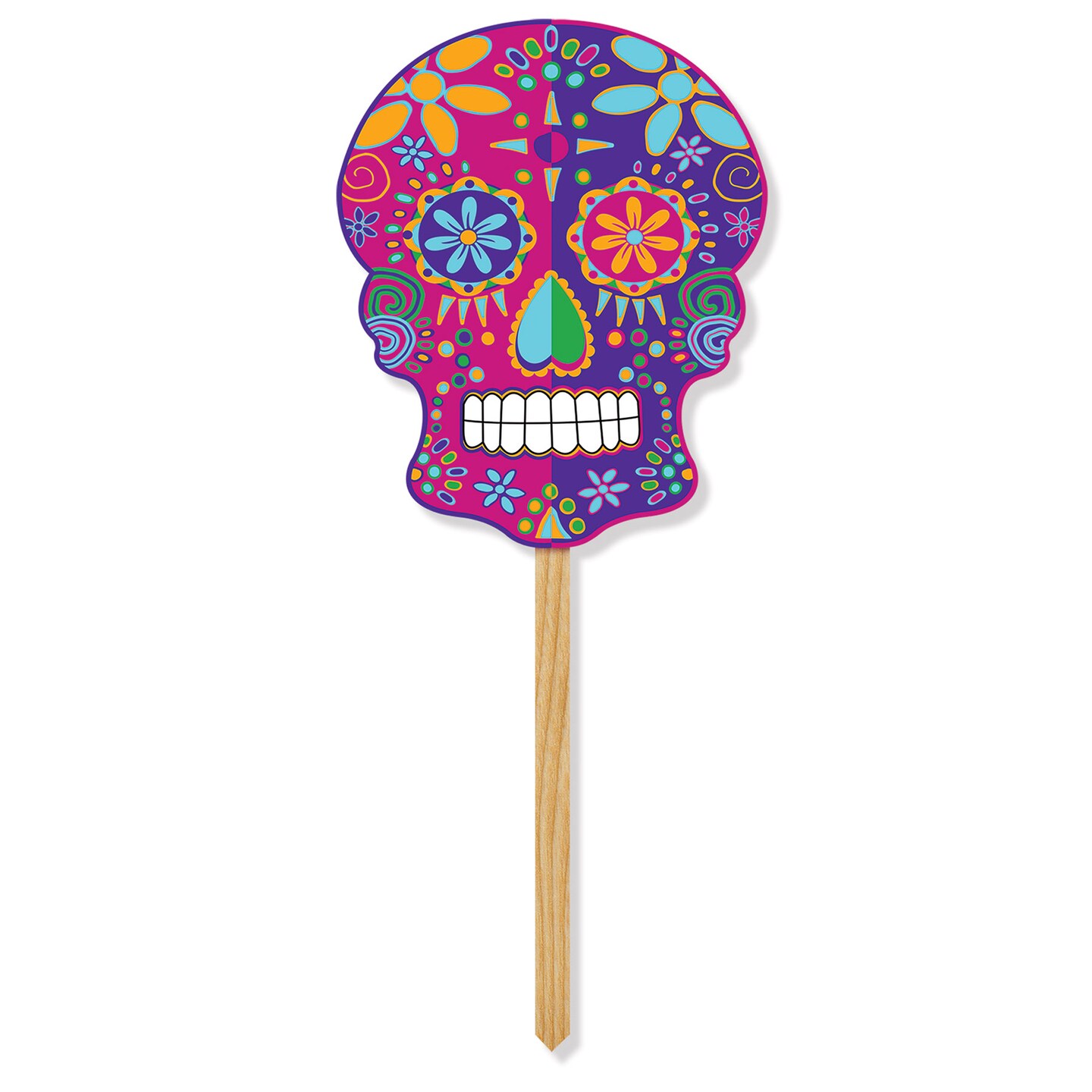 Beistle 11&#xBD;in. x 9&#xBD;in. Day Of The Dead Yard Sign - 6 Pack 