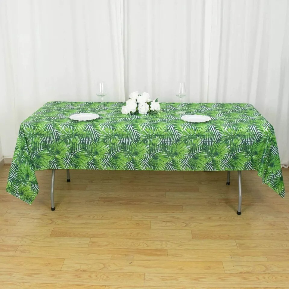 5 Assorted 54&#x22; x 108&#x22; Plastic Tablecloths Animal Safari Designs Party Events