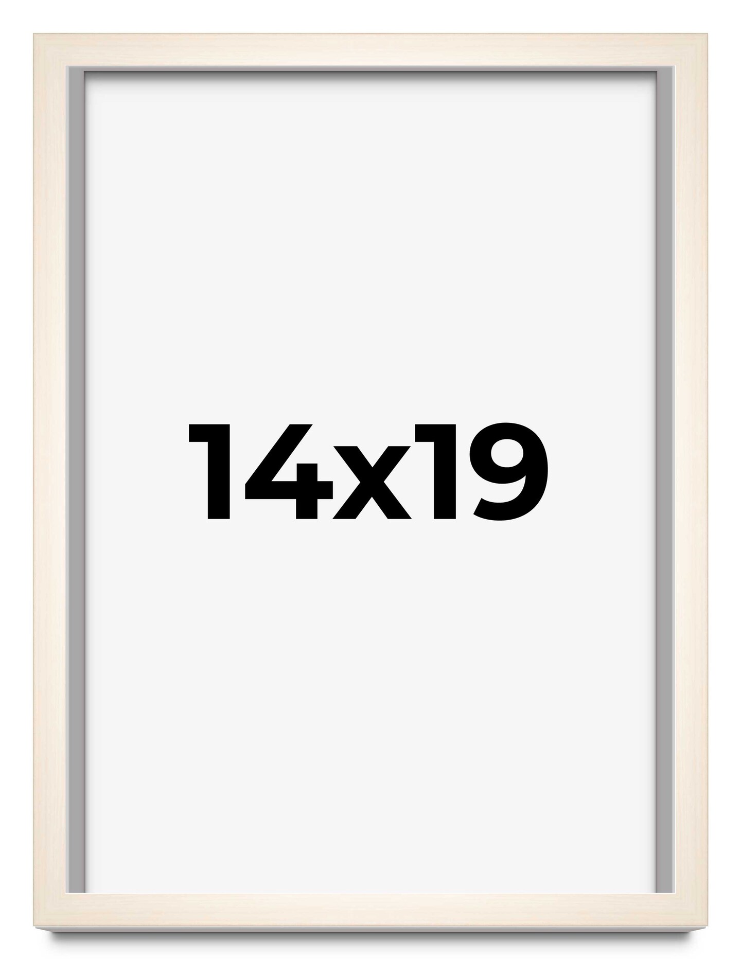 Minimalist White Picture Frame - UV Acrylic, Foam Board Backing