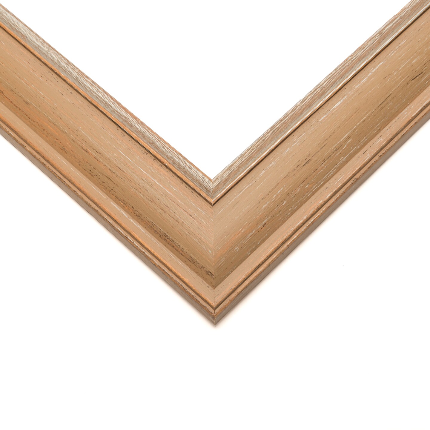 Square Weathered Yellow Picture Frame - UV Acrylic, Foam Board Backing, Hanging Hardware