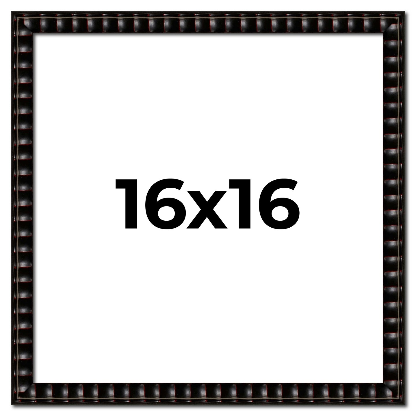 16x16 Bamboo Picture Frame with UV-Resistant Acrylic & Acid Free Backing, Available in 4 Finishes - Brown, Black, Gold, and Natural