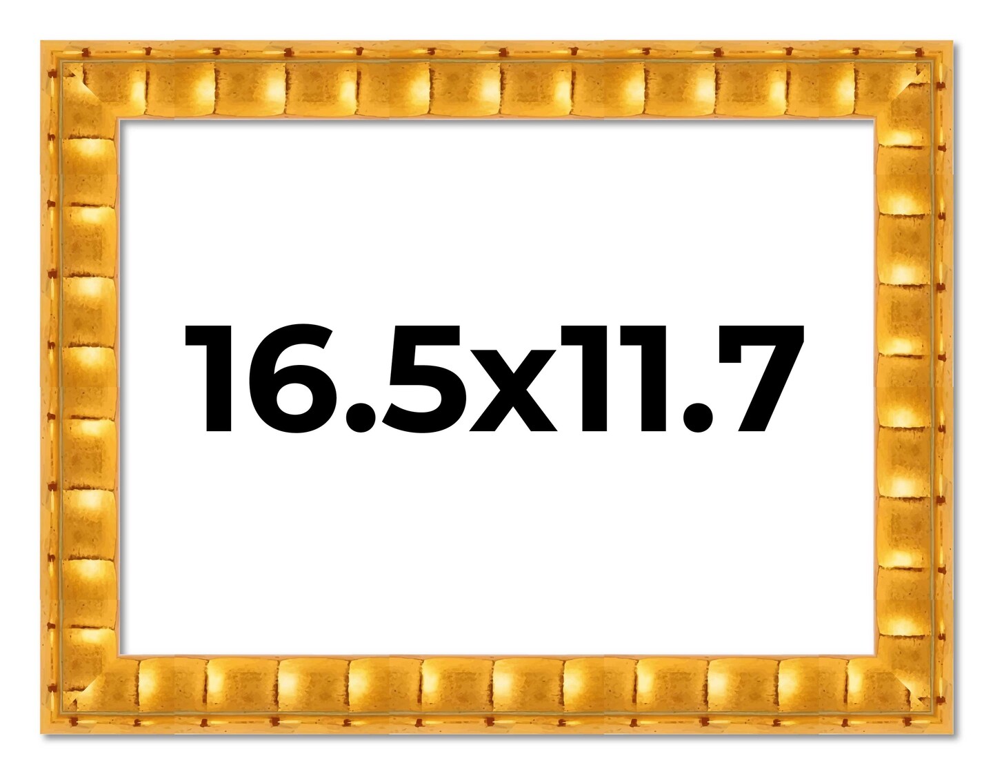 16.5x11.7 Bamboo Picture Frame with UV-Resistant Acrylic &#x26; Acid Free Backing, Available in  4 Finishes - Brown, Black, Gold, and Natural