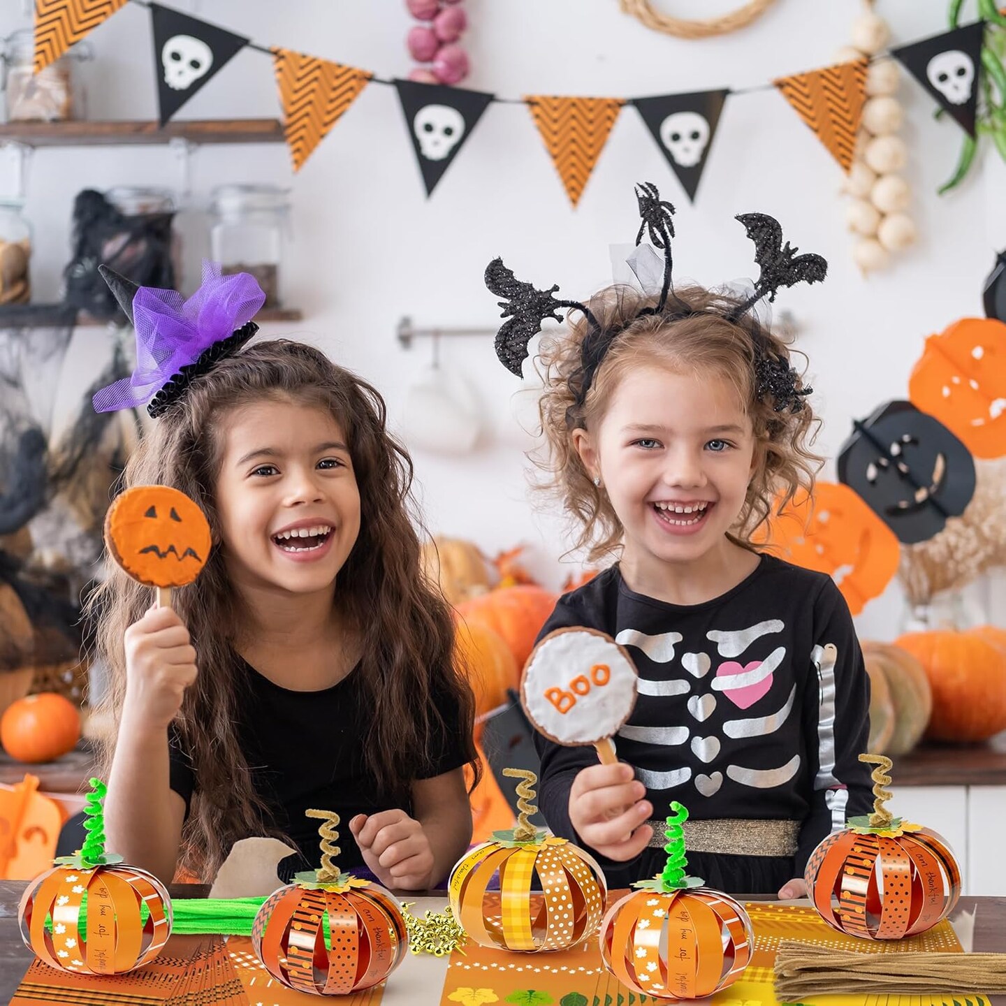 36Pcs Halloween Pumpkin Craft Kit