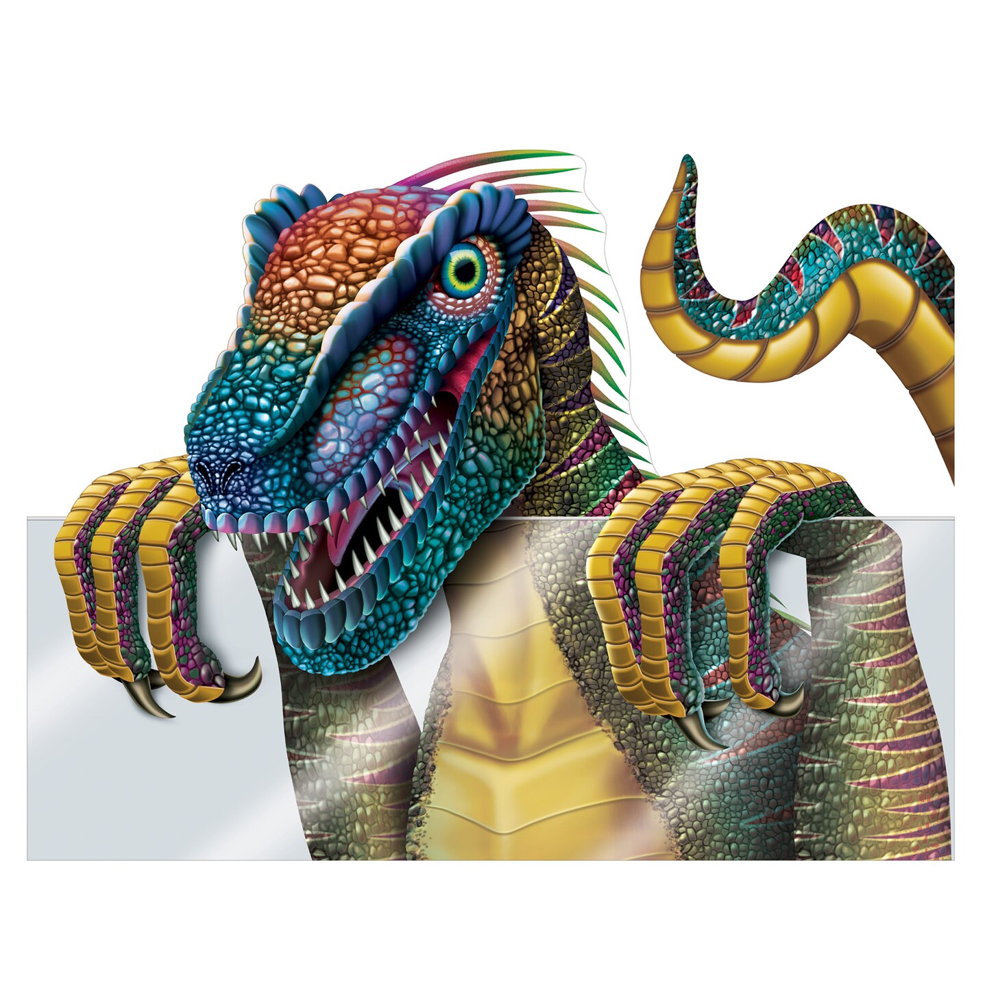 Beistle 12in. x 17in. Sh Dinosaur Car Cling - 12 Pack