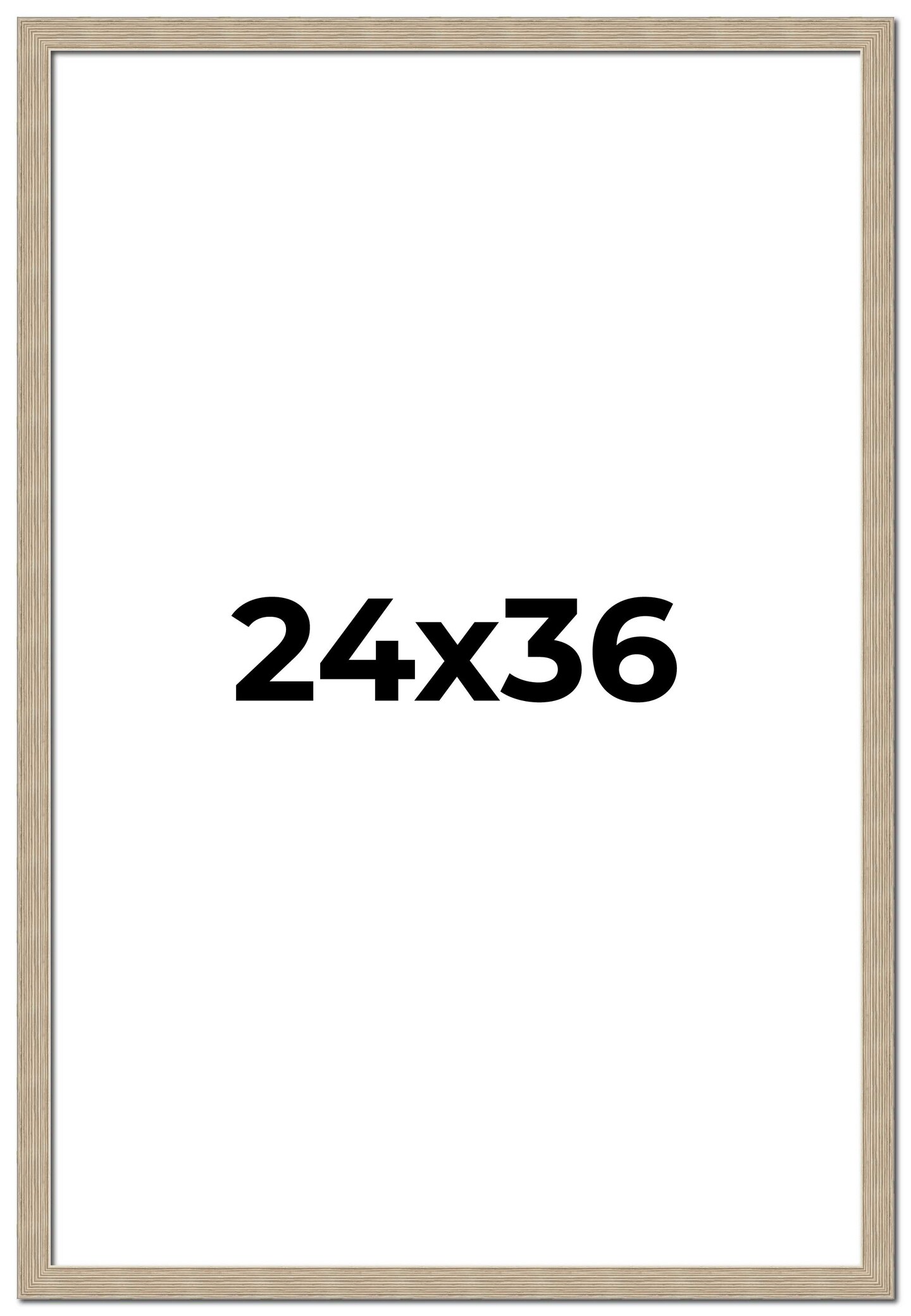 24x36 Thin Barnwood Picture Frame with UV-Resistant Acrylic & Acid Free Backing, Available in 2 Paint Finishes - Grey and Black