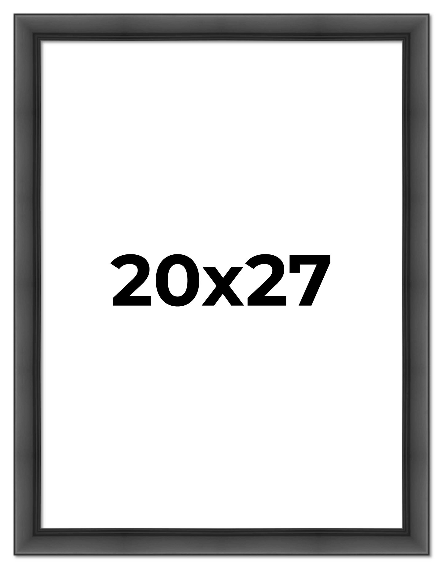 20x27 Refined Picture Frame with UV-Resistant Acrylic &#x26; Acid Free Backing, Available in 5 Finishes - Black, Blue, Gold, Silver, and White