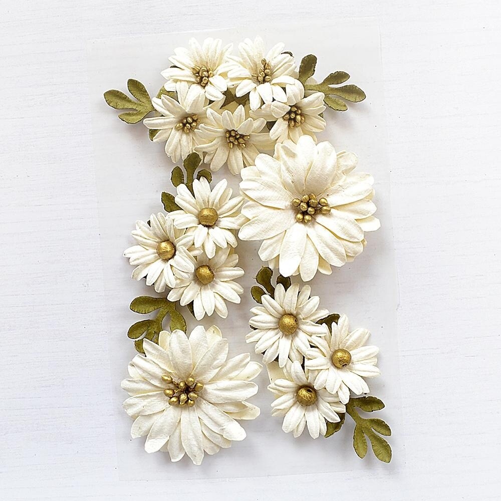 Pack of 3 - Little Birdie Fairy Garden Paper Flowers 5/Pkg-Amor Mio