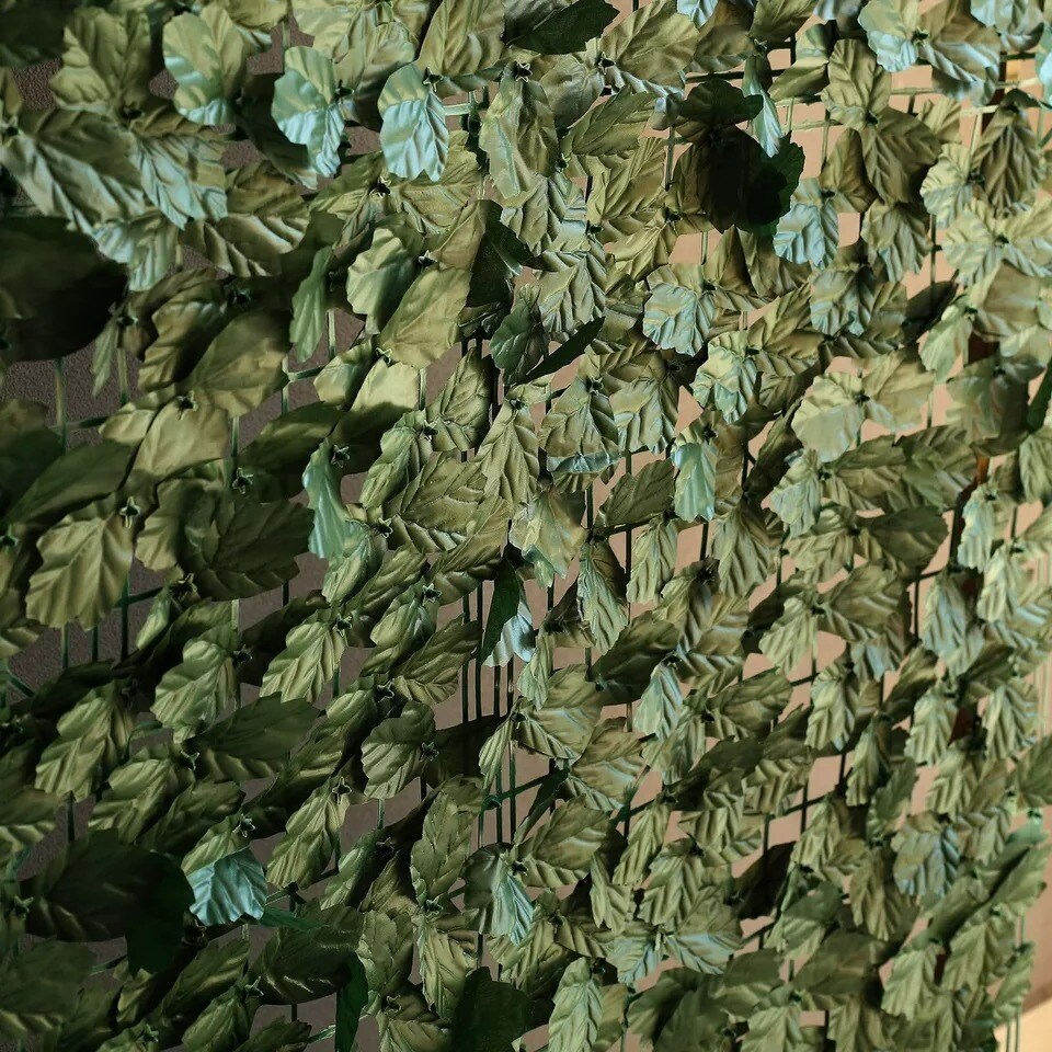 12 Dark Green Artificial Ivy Privacy Screen Fence Wall Panels Party Decorations