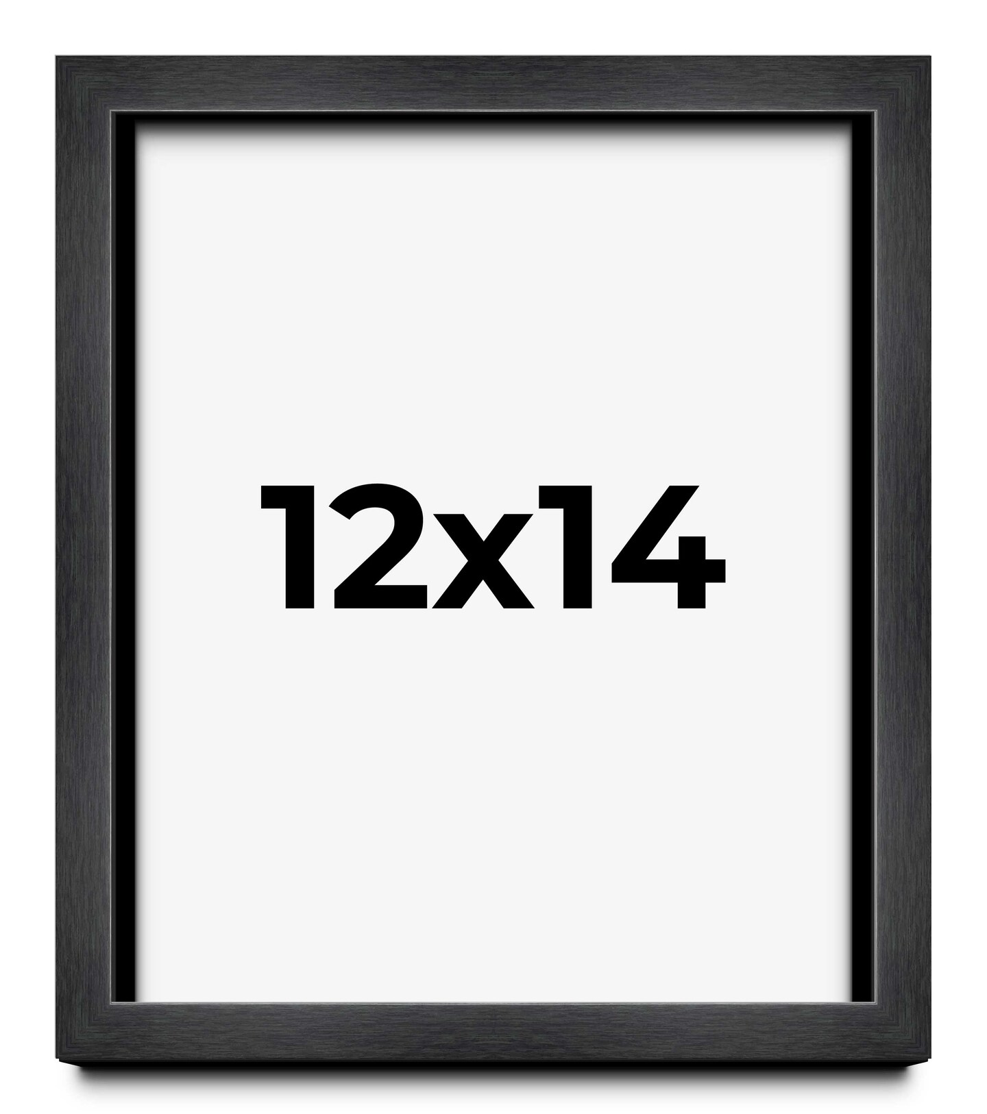12x14 Shadow Box 1&#x22; Depth Picture Frame with UV-Resistant Acrylic &#x26; Acid Free Backing, Available in 3 Finishes - Black, Grey, White