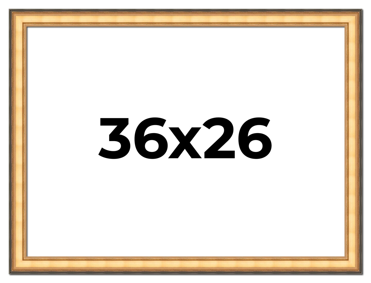 26x36 Traditional Picture Frame with UV-Resistant Acrylic & Acid