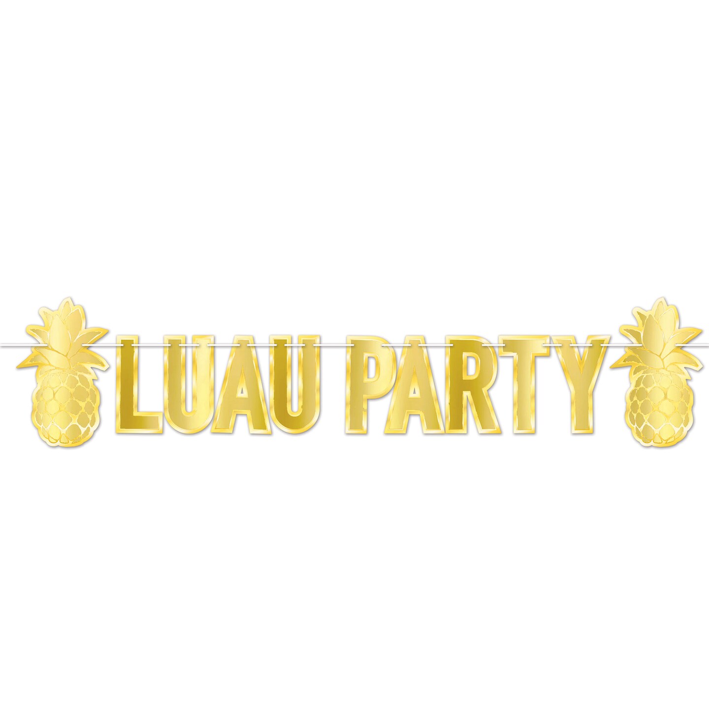 Beistle 10½in. x 5Feet 3in. Standard Foil Luau Party Streamer - 12 Pack