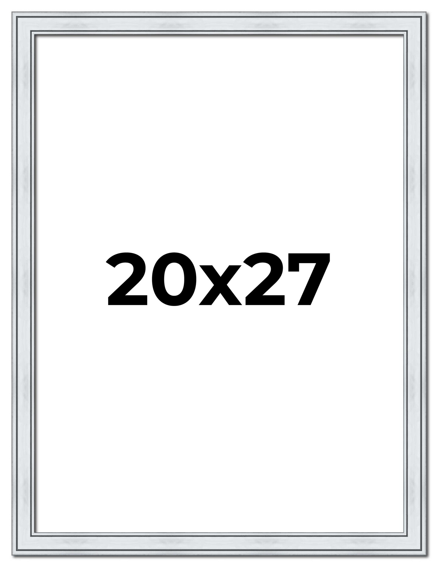 20x27 Classic Picture Frame with UV-Resistant Acrylic &#x26; Acid Free Backing, Available in 4 Finishes - Black, Brown, Gold, and Silver