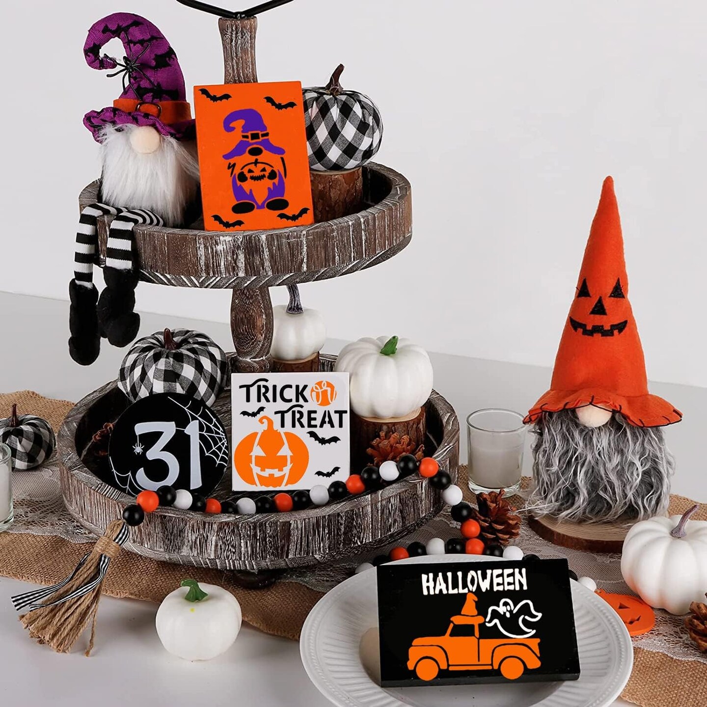 Reusable Halloween Stencils for Painting on Wood