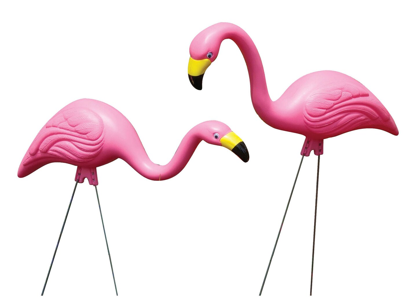 Bloem Pink Flamingo 25&#x22; Garden Yard Stakes, Yard D&#xE9;cor  (2-Pack)