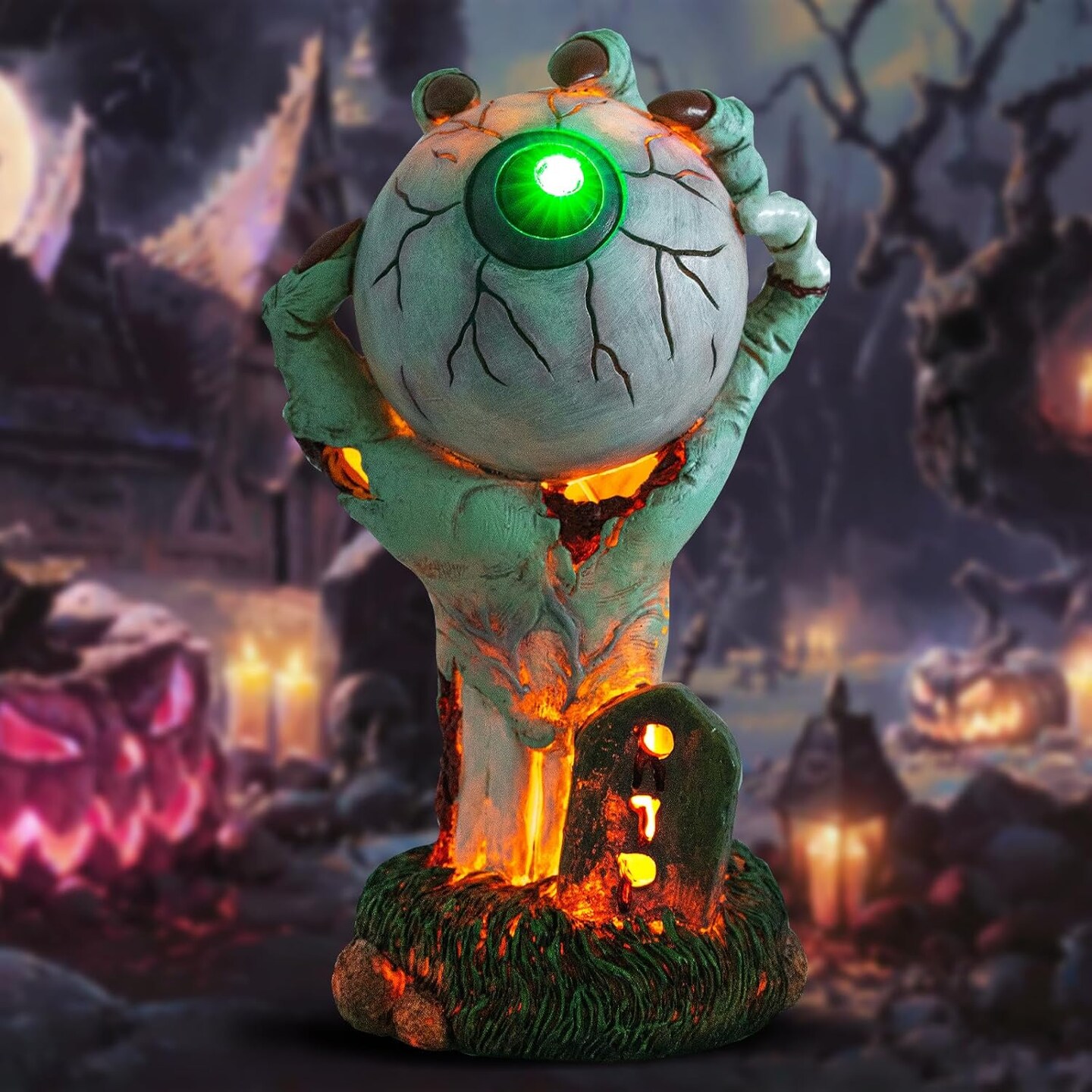 Halloween Decorations Outdoor Indoor Skeleton Hands Figurine Lights