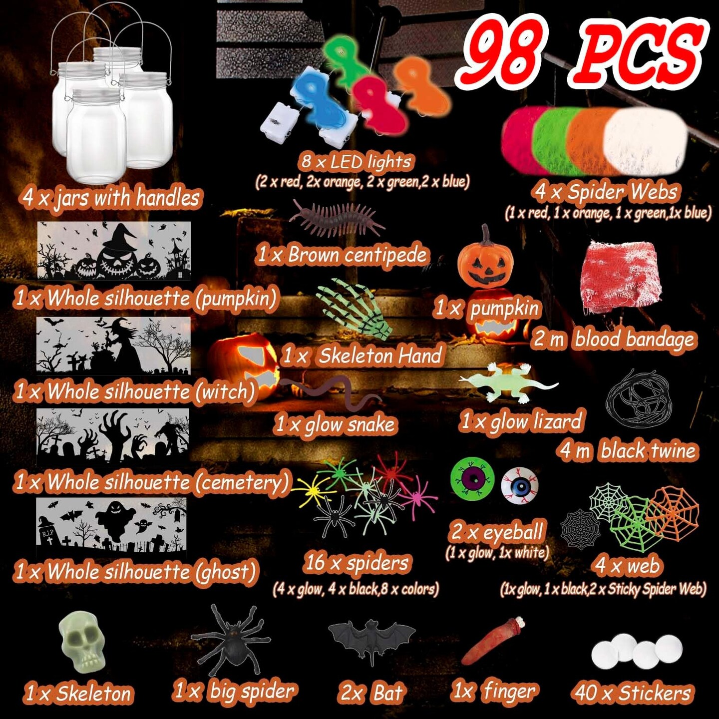 it Decor Supplies Gifts ,Halloween Crafts for Kids Ages 4-12 ,for Adult ,Crafts Activities for School, Indoor Outdoor Garden Home DIY Decor Art Kit Project
