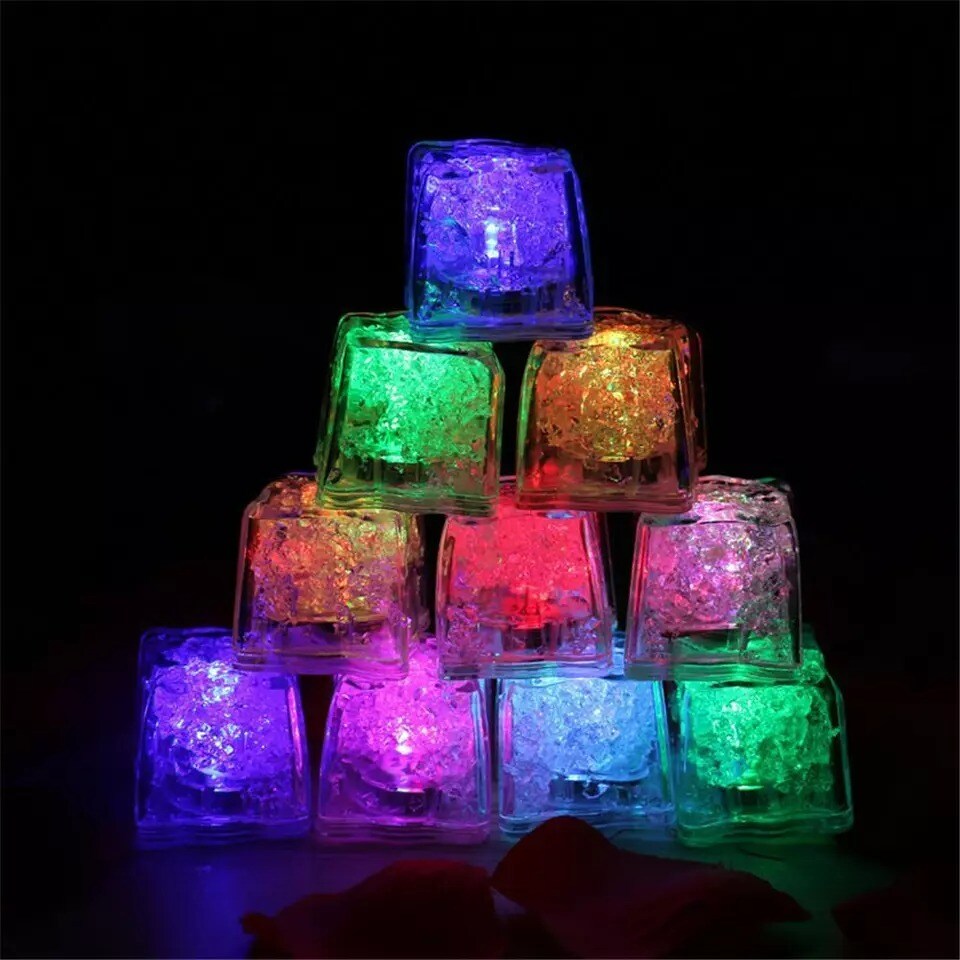 12 Submersible Cube LED Lights for Centerpieces Wedding Party Decorations