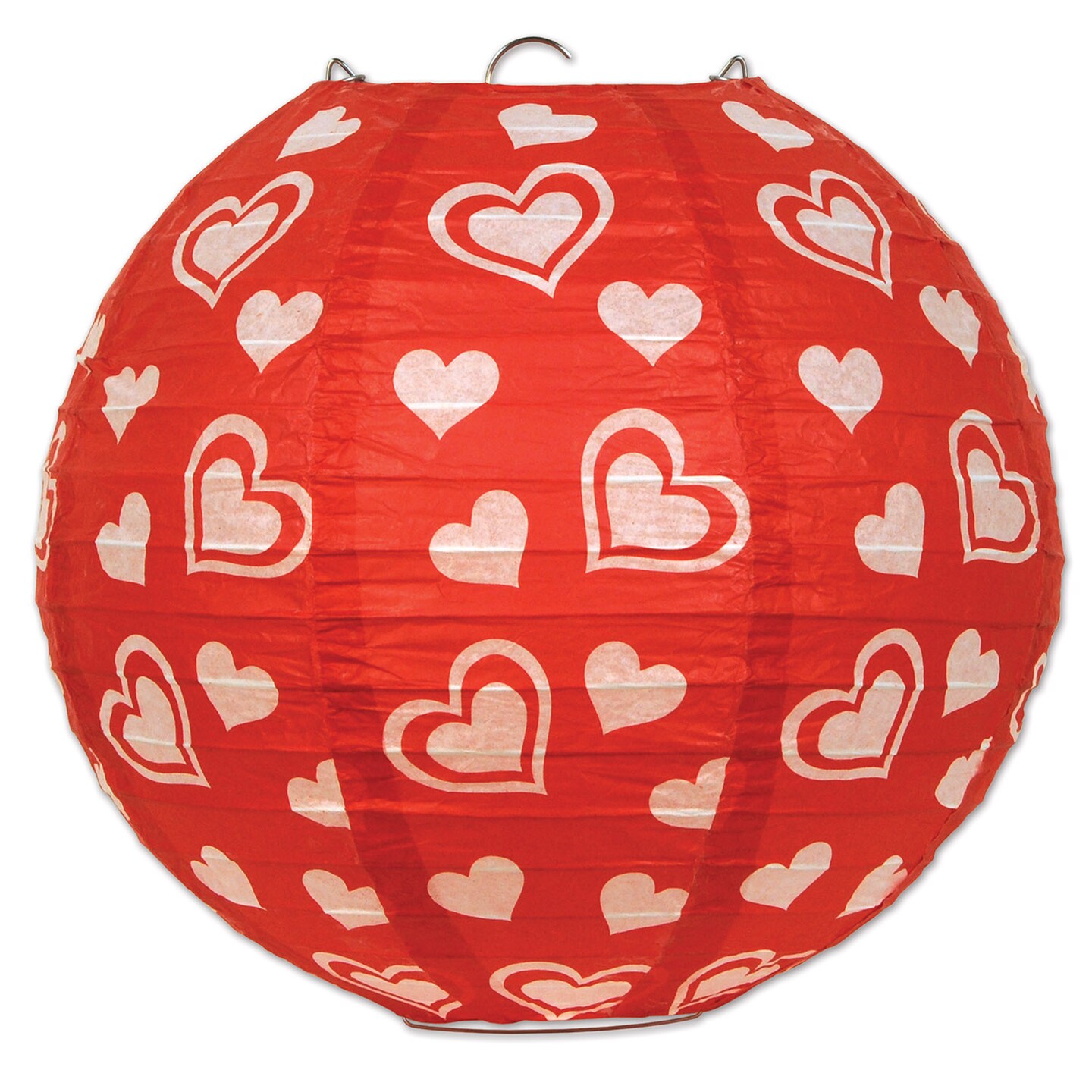 Beistle 9&#xBD;in. Heart Paper Lanterns - 6 Pack