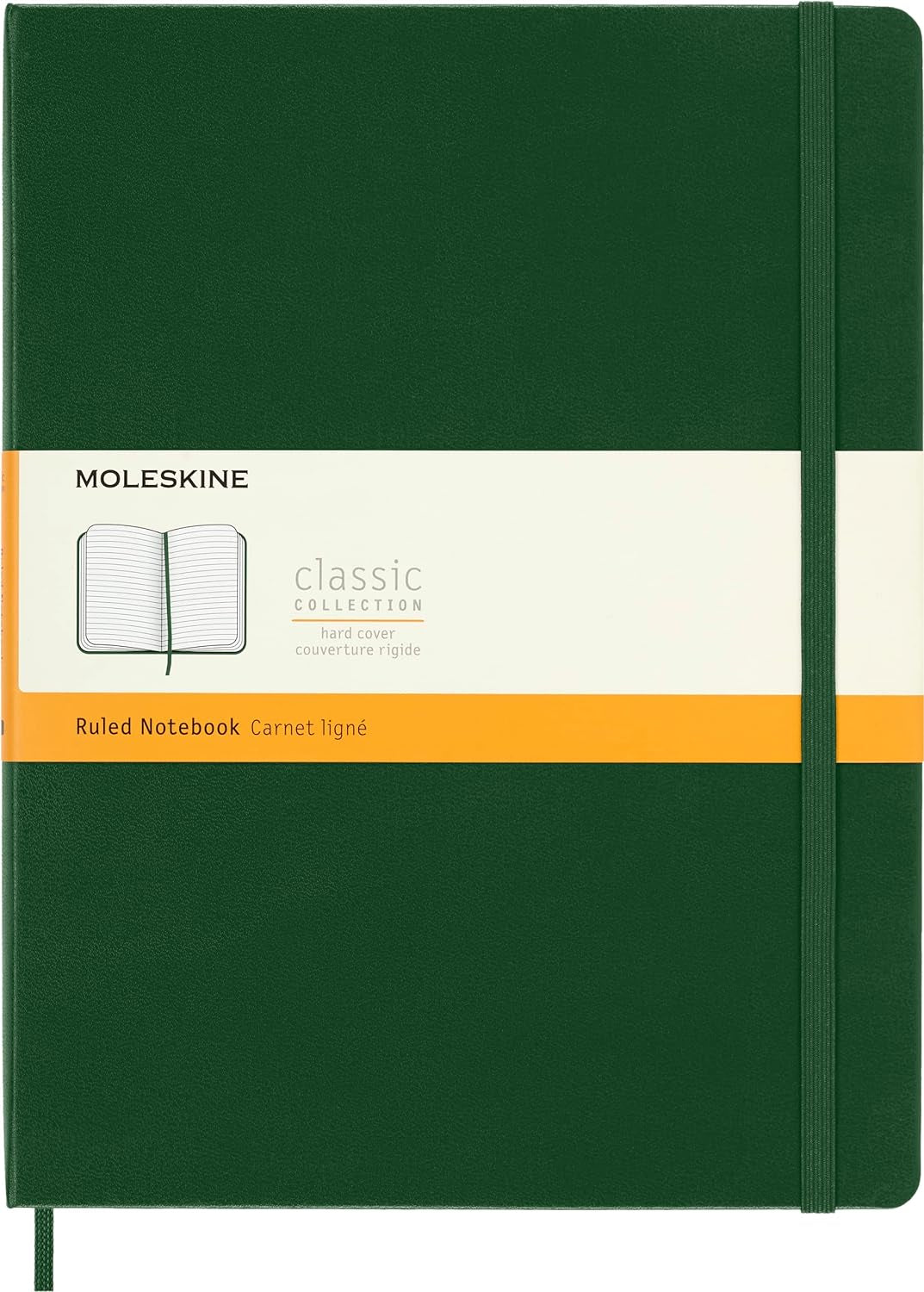 Notebook, Extra Large, Ruled, Myrtle Green, Hard Cover (7.5 X 9.75)