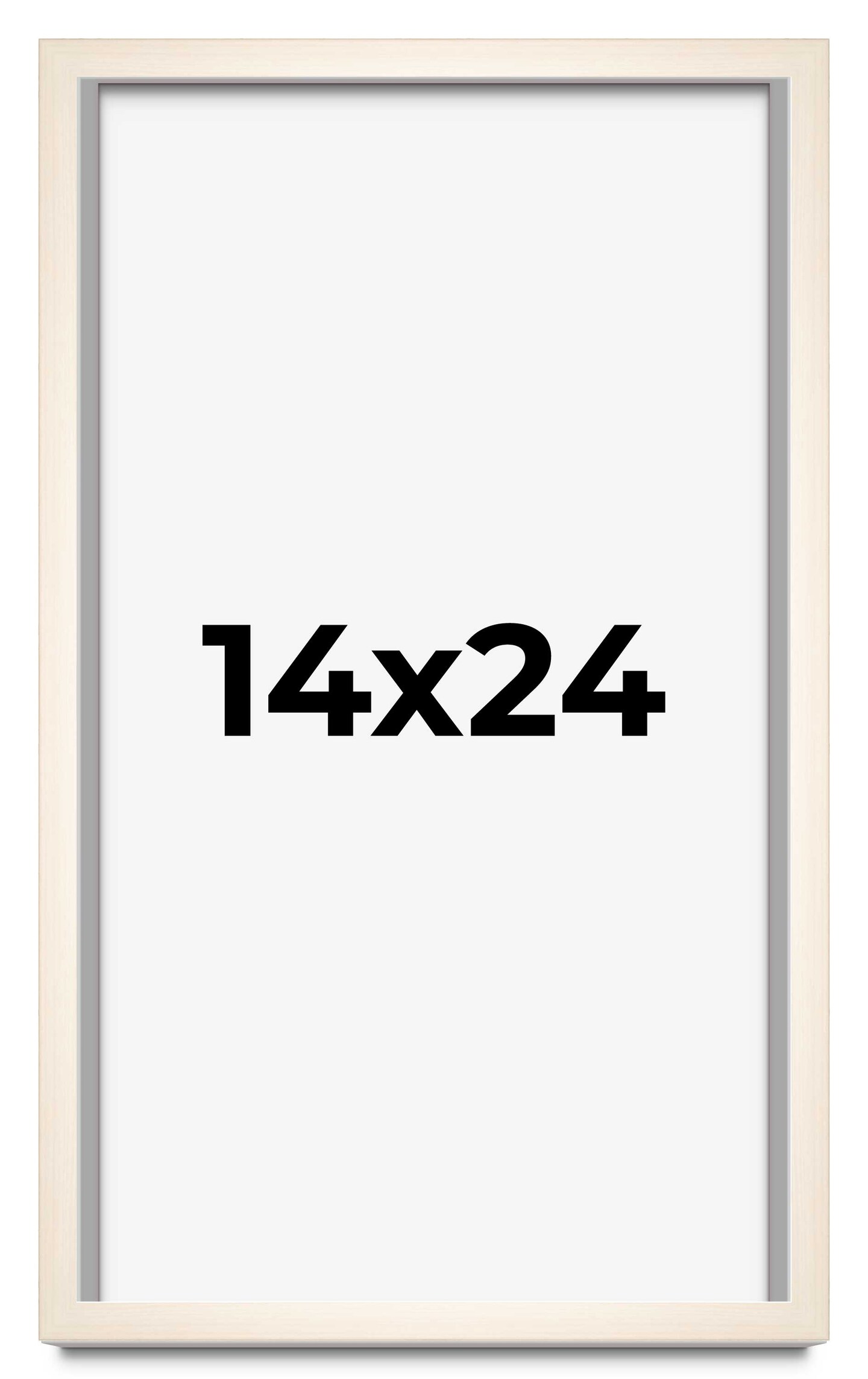 Minimalist White Picture Frame - UV Acrylic, Foam Board Backing