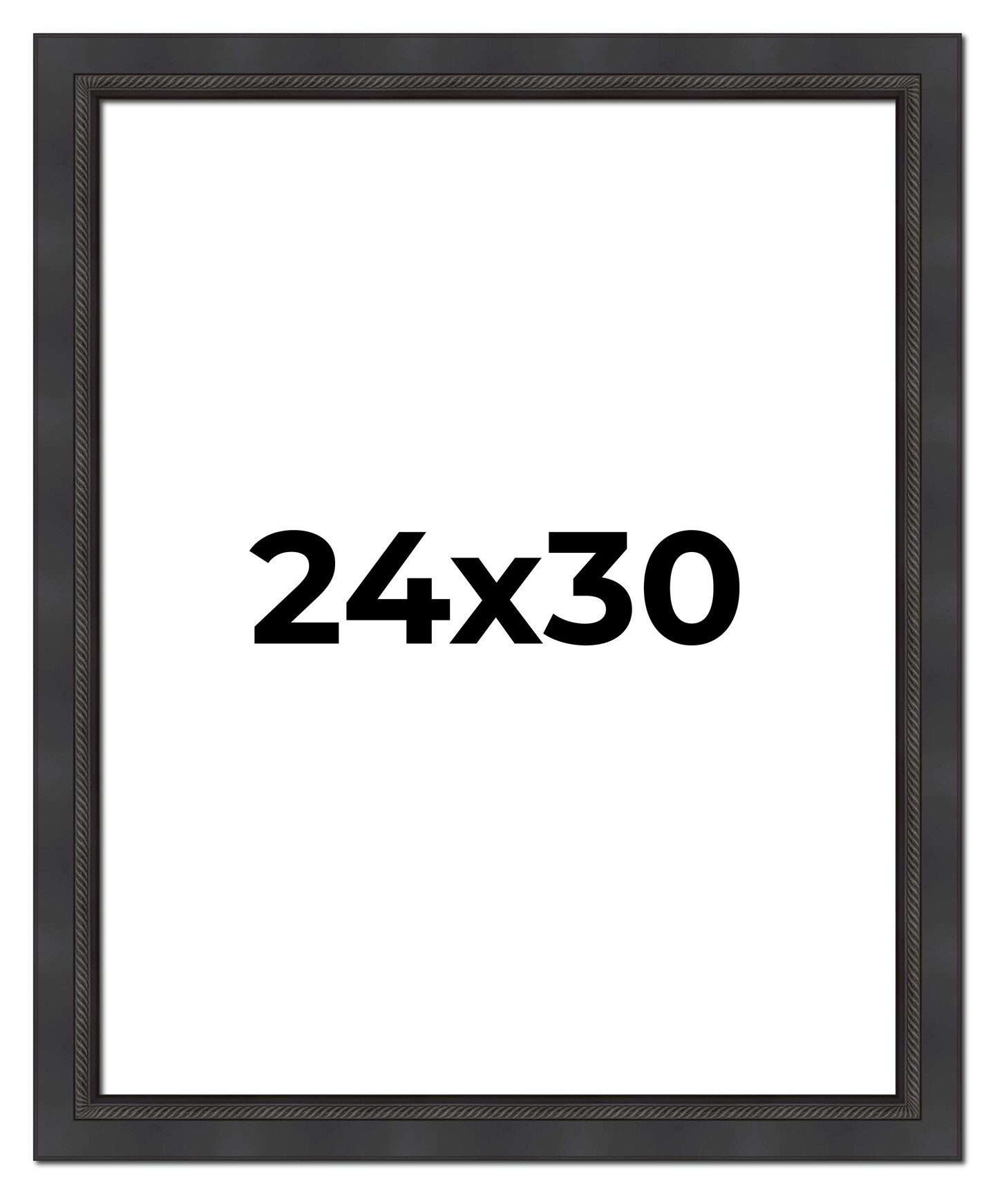Traditional Black Picture Frame - UV Acrylic, Foam Board Backing, Hanging Hardware