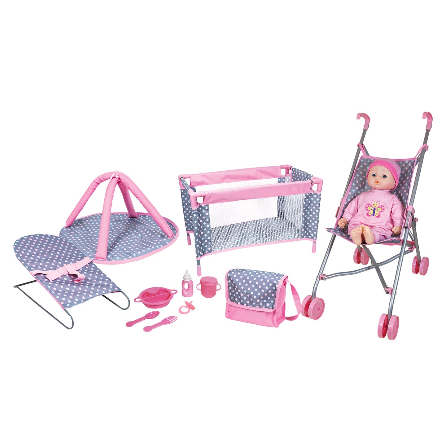 Lissi 5 Piece Play Set with Baby Doll &#x26; Accessories