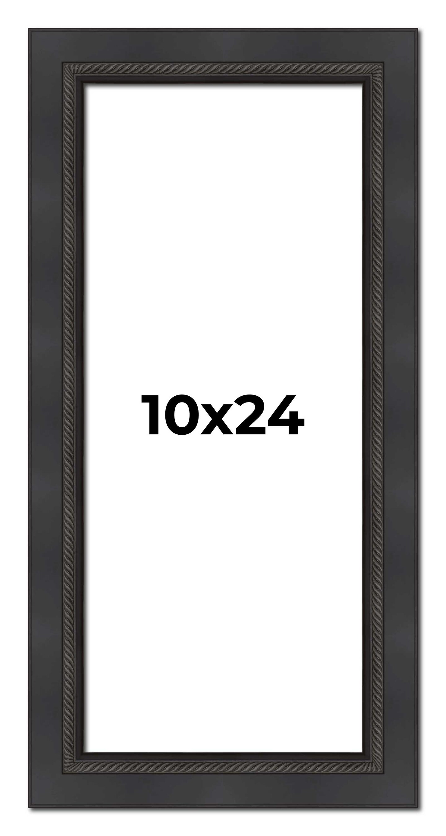 Panoramic Traditional Black Picture Frame - UV Acrylic, Foam Board