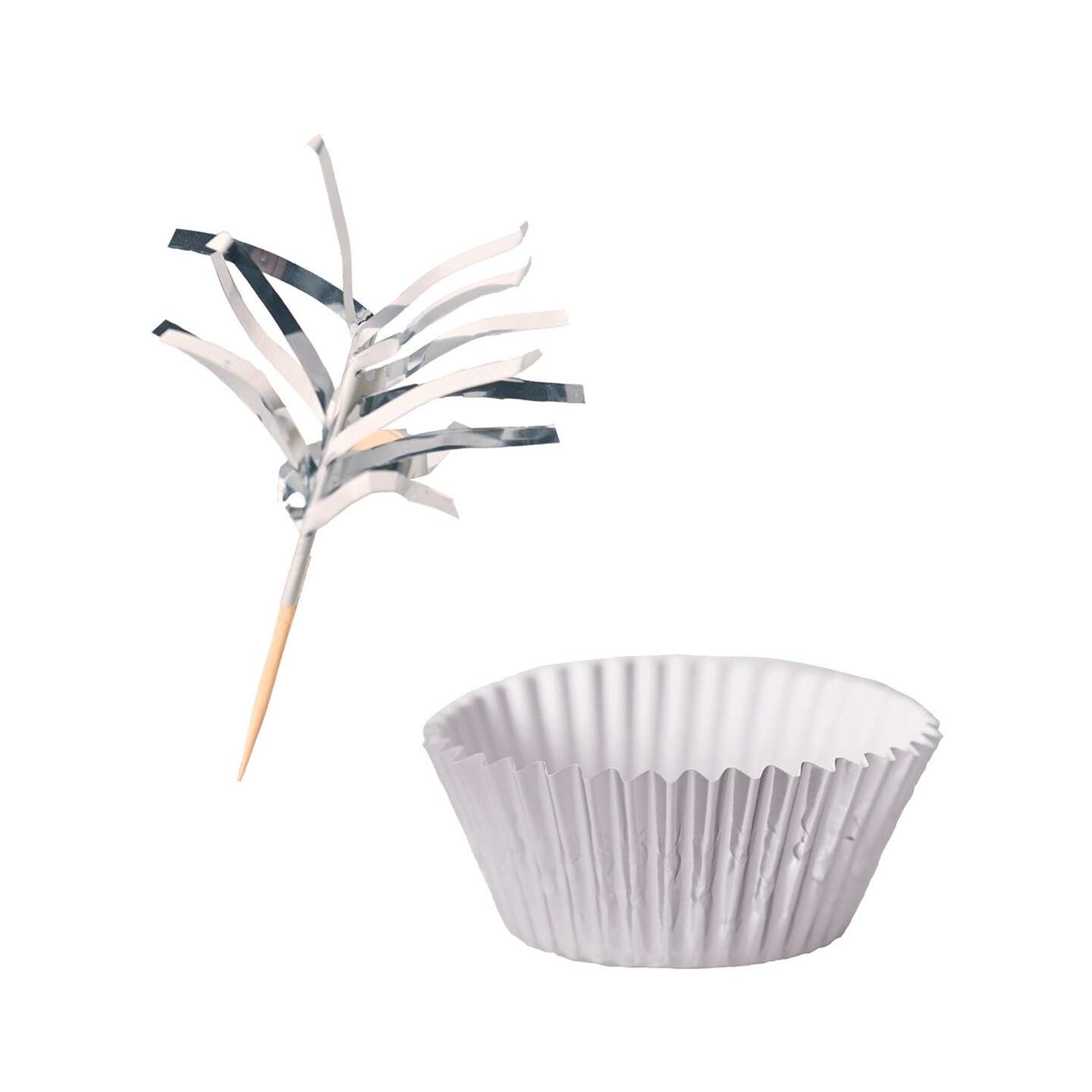 Beistle Metallic Cupcake Liners &#x26; Picks - 6 Pack