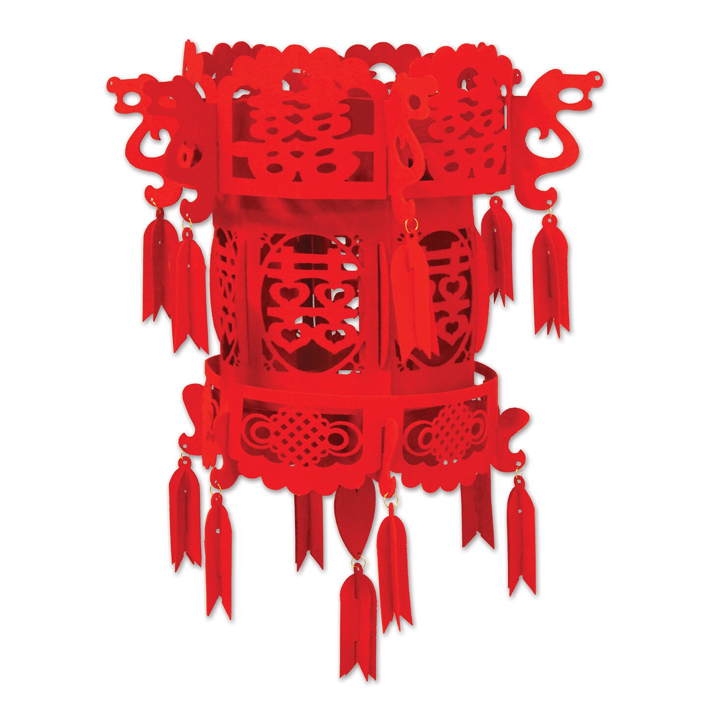 Beistle 18in. Felt Chinese Palace Lantern - 12 Pack