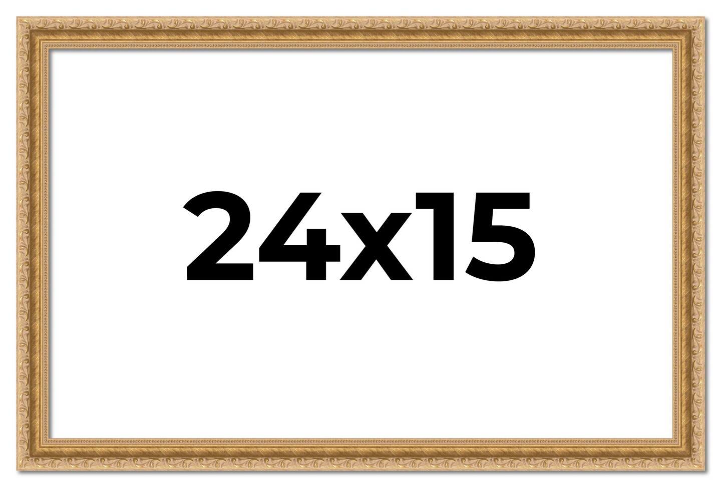 Refined Gold Picture Frame - UV Acrylic, Backing Board, Hanging Hardware Included