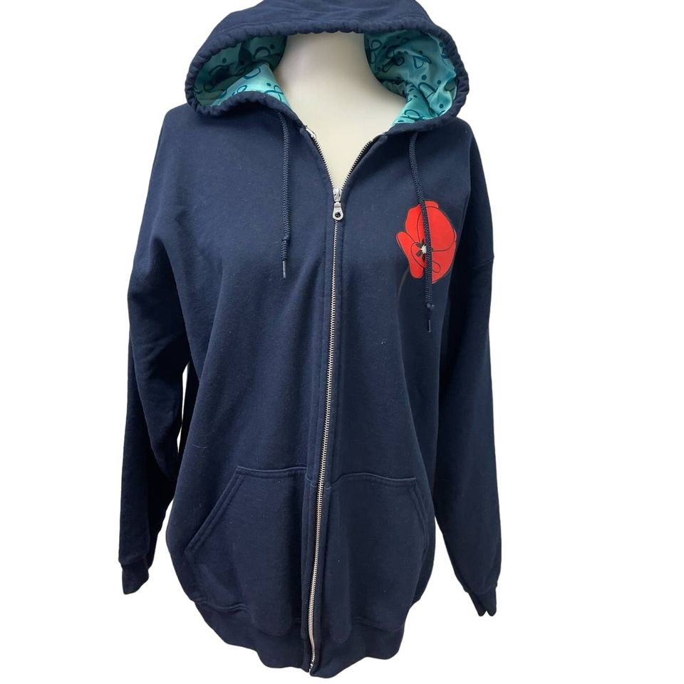 トップス POPPY BIG LOGO SWEATSHIRT (BLUE) Gameday Hoodie in Poppy / Black | MUNICIPAL
